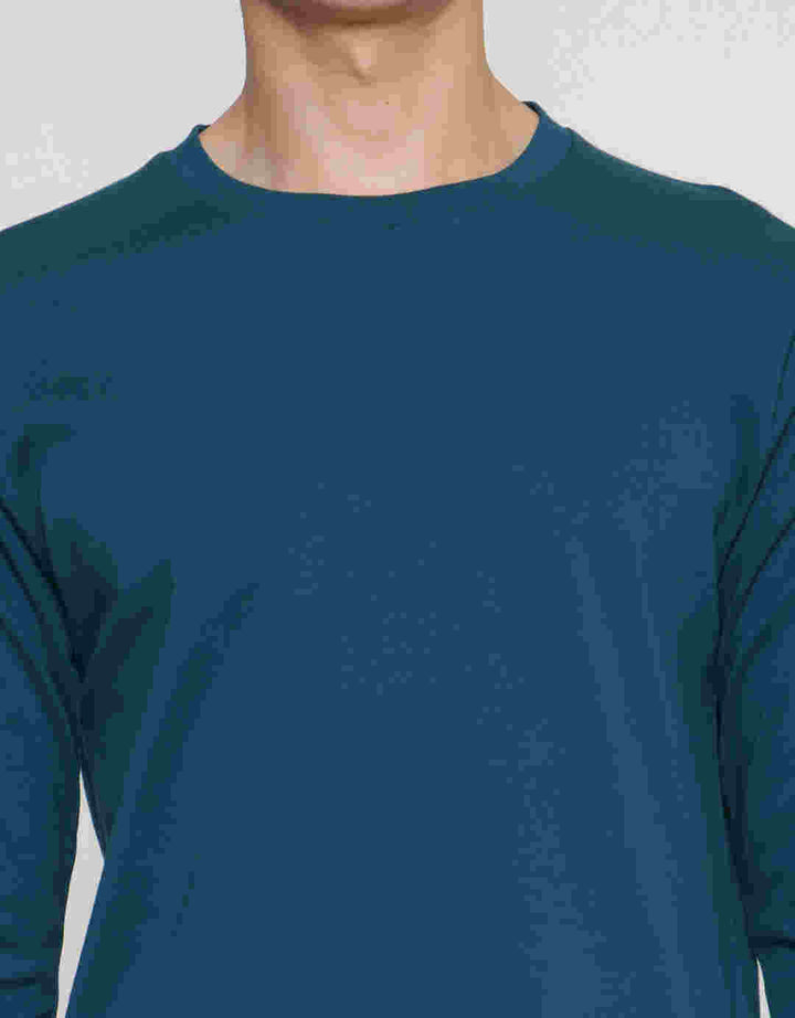 Suko Round Neck Soft Touch Round Collar Men's Long Sleeve T-Shirt