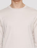 Suko Round Neck Soft Touch Round Collar Men's Long Sleeve T-Shirt
