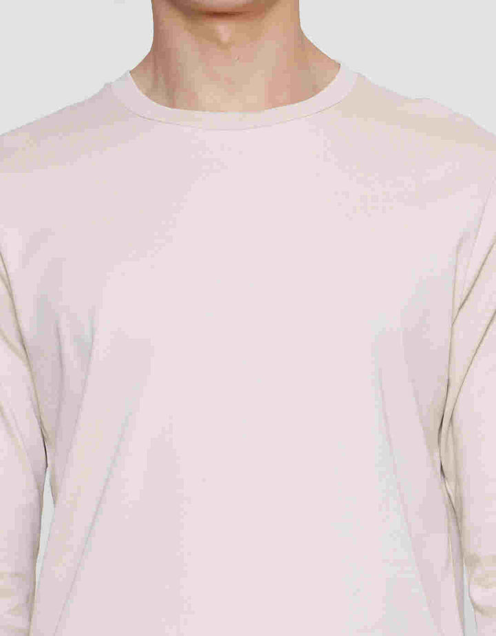 Suko Round Neck Soft Touch Kerah Bulat Kaos Lengan Panjang Pria