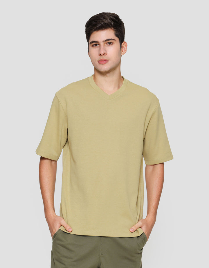Suko V Neck Kaos Lengan Pendek Pria