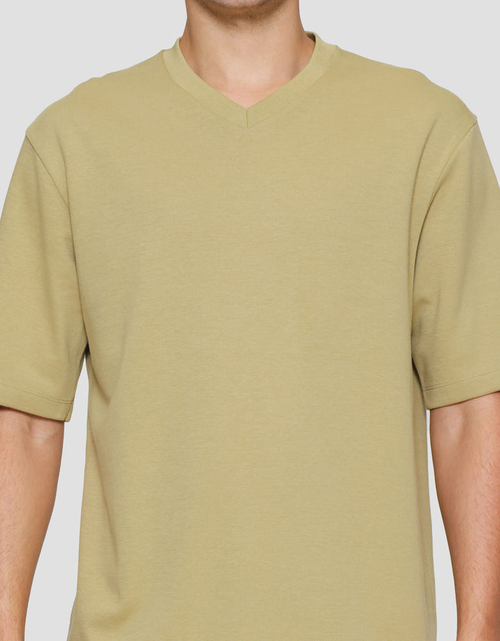 Suko V Neck Kaos Lengan Pendek Pria