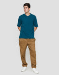 Suko V Neck Kaos Lengan Pendek Pria