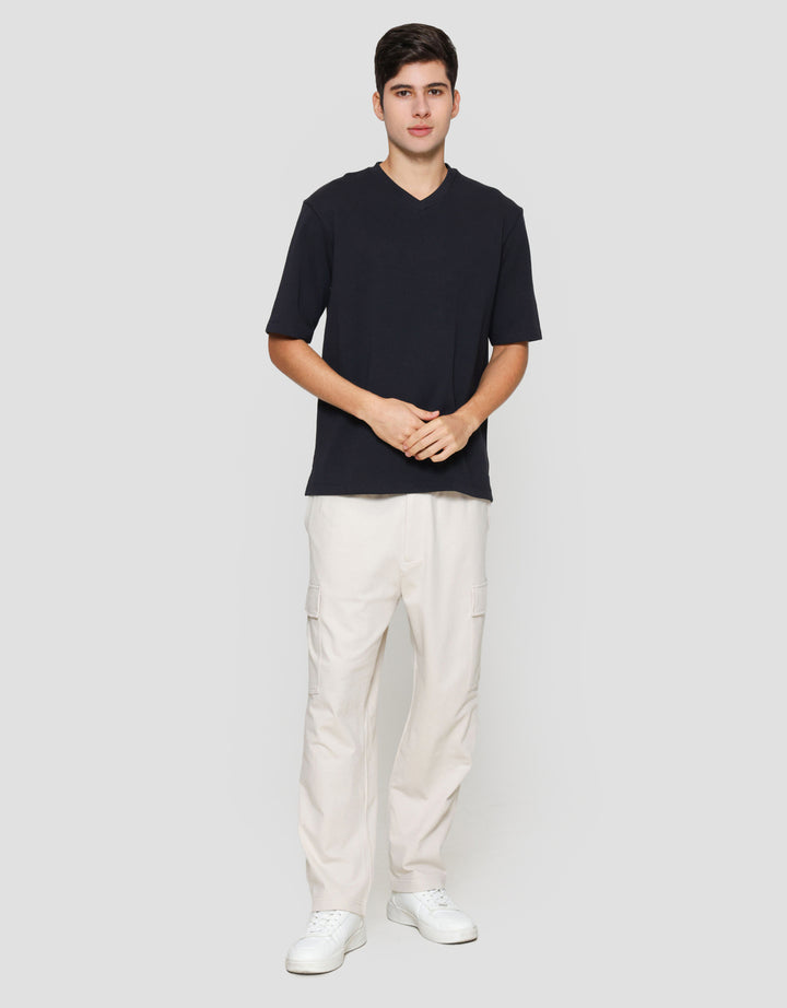 Suko V Neck Kaos Lengan Pendek Pria