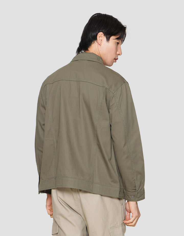 SUKO KATUN TWILL OUTERWEAR WORKWEAR LENGAN PANJANG JAKET PRIA