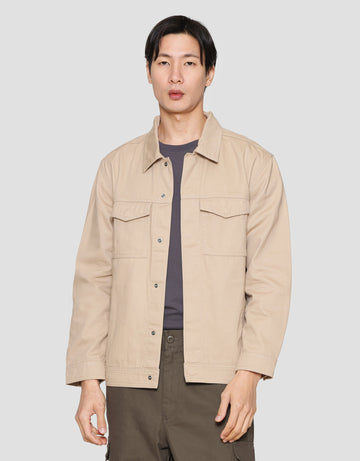 SUKO KATUN TWILL OUTERWEAR WORKWEAR LENGAN PANJANG JAKET PRIA