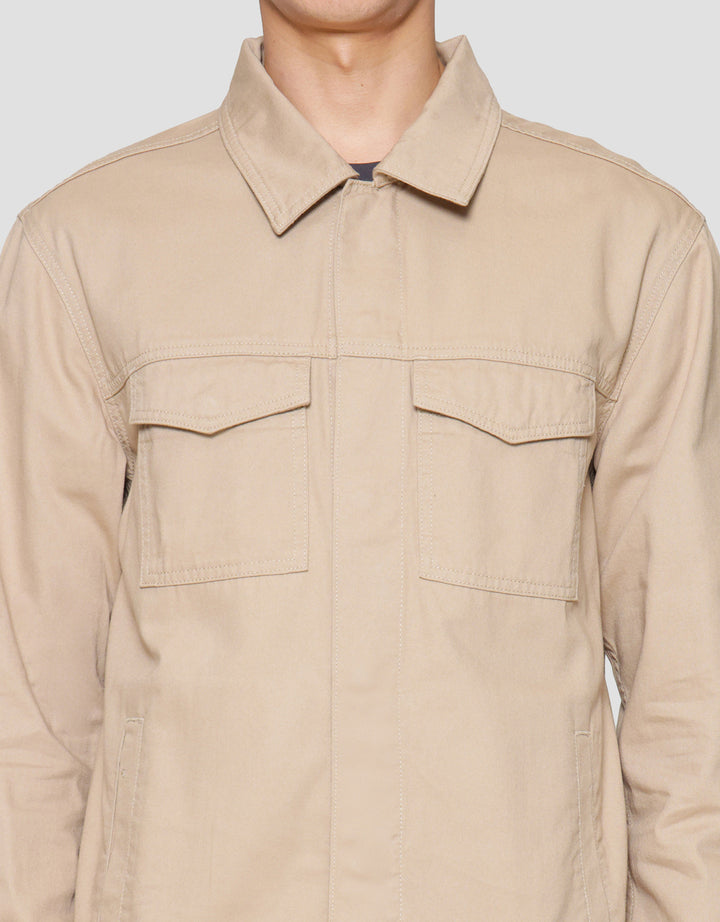 SUKO KATUN TWILL OUTERWEAR WORKWEAR LENGAN PANJANG JAKET PRIA