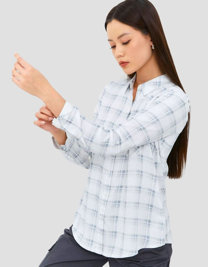 Geela Jesica Kemeja Motif Kotak Wanita