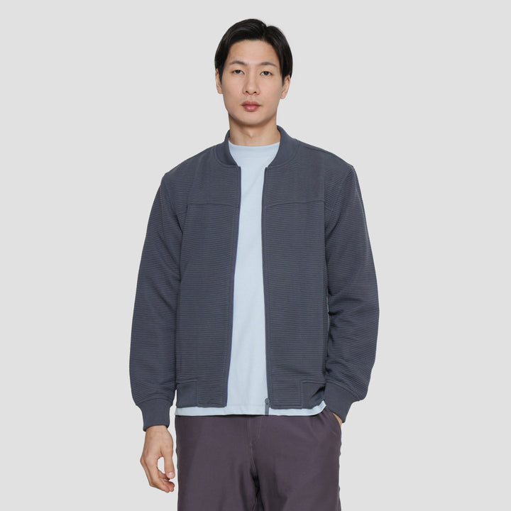 Cole Knit Ottoman Comb Jaket Pria