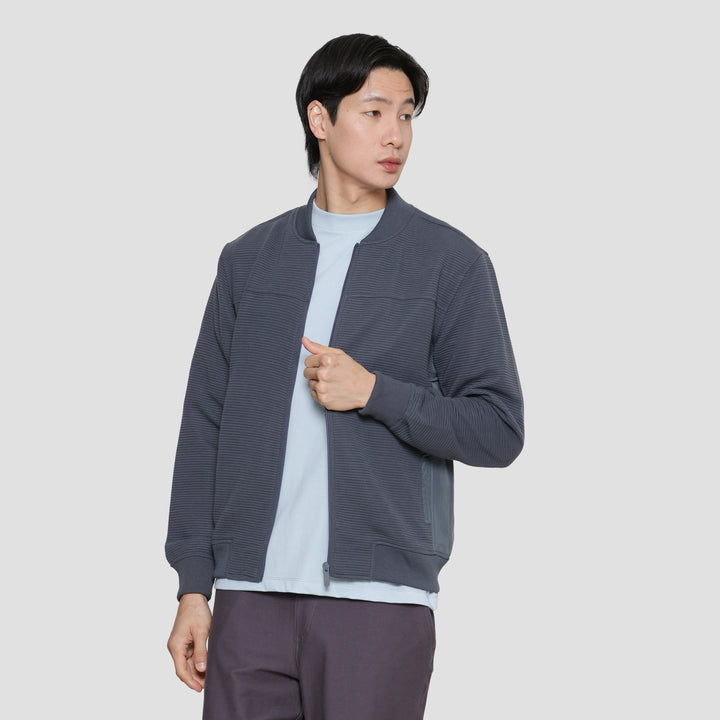 Cole Knit Ottoman Comb Jaket Pria