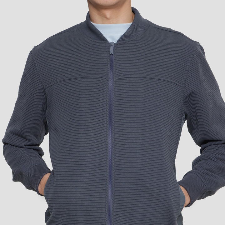 Cole Knit Ottoman Comb Jaket Pria