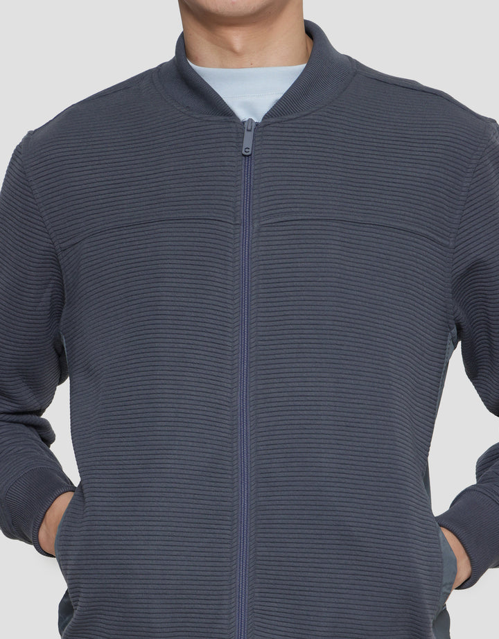 Cole Knit Ottoman Comb Jaket Pria