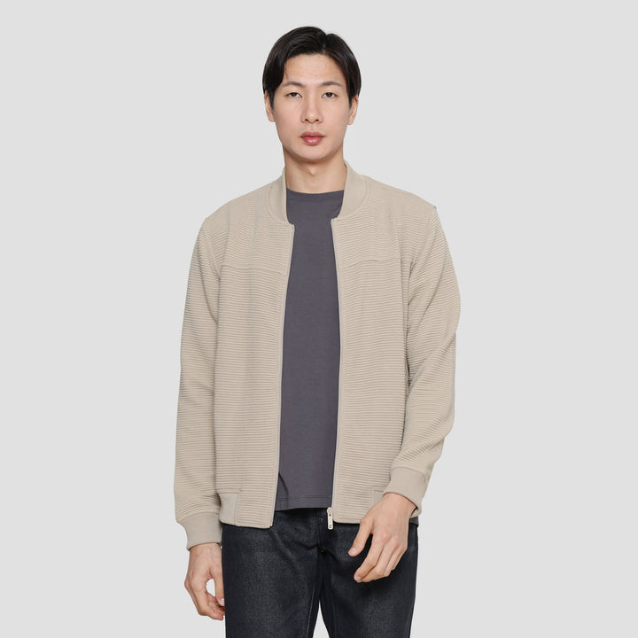 Cole Knit Ottoman Comb Jaket Pria