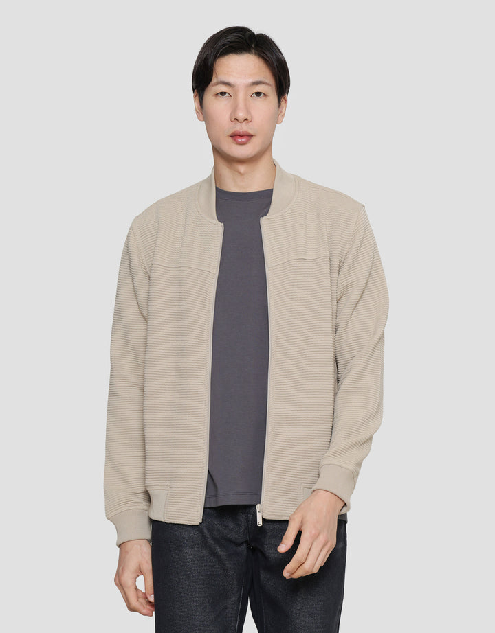 COLE KNIT OTTOMAN COMB JAKET PRIA
