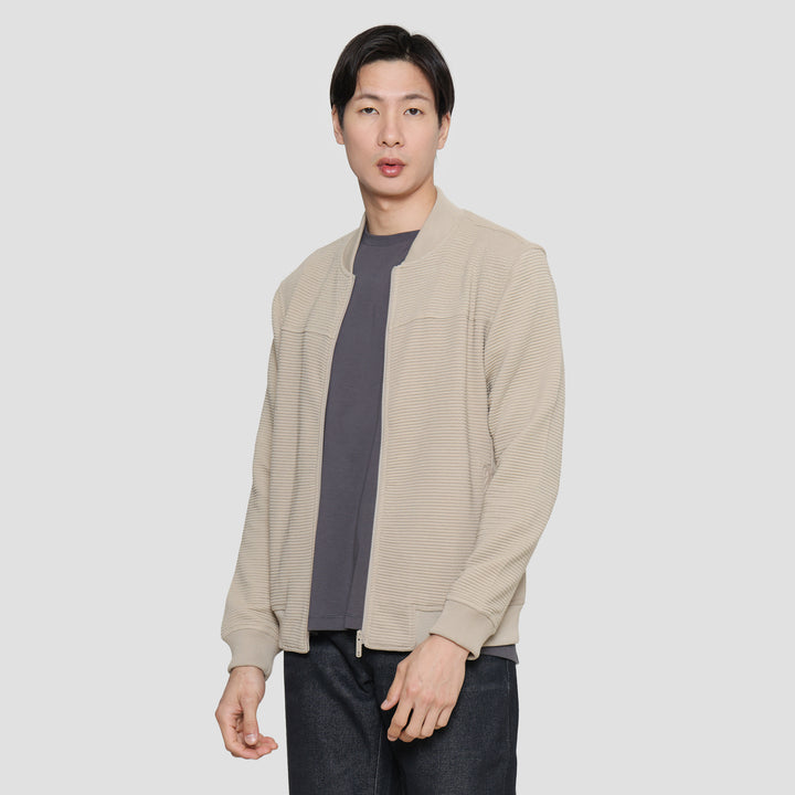 Cole Knit Ottoman Comb Jaket Pria