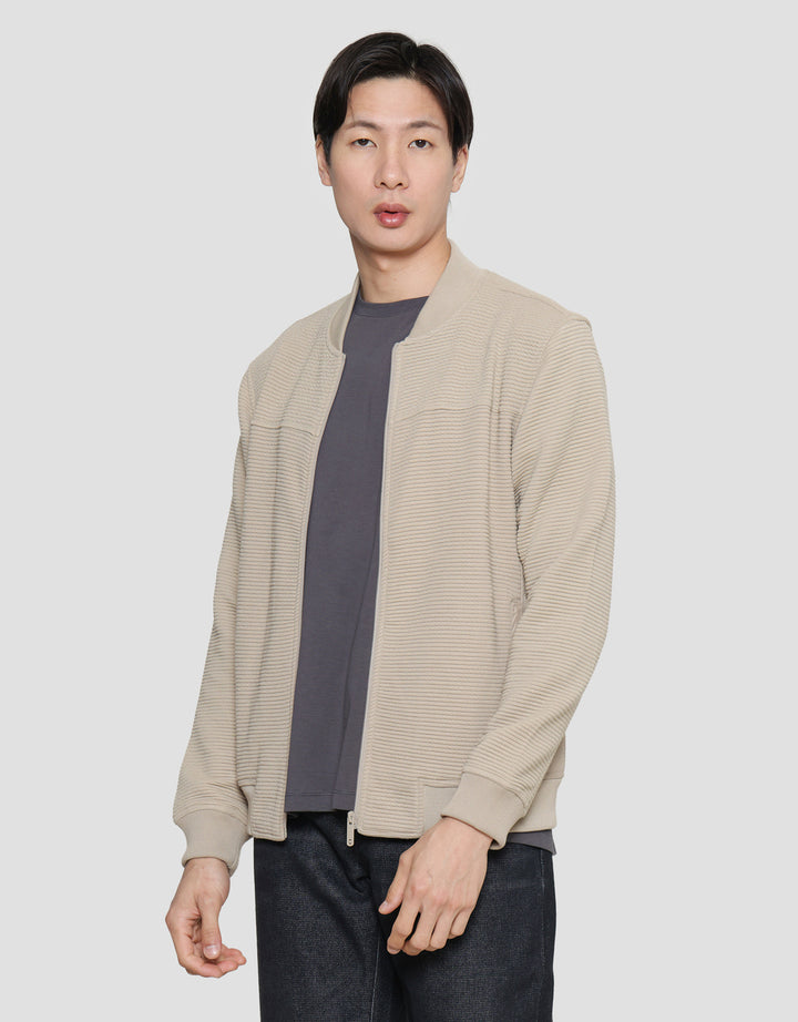 COLE KNIT OTTOMAN COMB JAKET PRIA