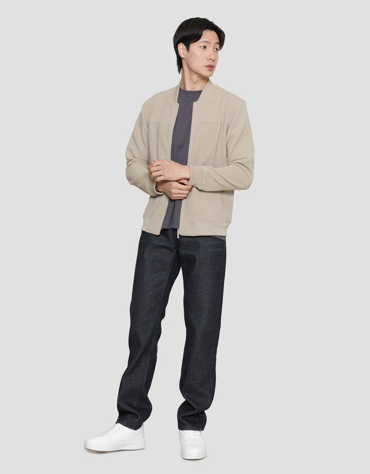 COLE KNIT OTTOMAN COMB JAKET PRIA