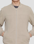 COLE KNIT OTTOMAN COMB JAKET PRIA