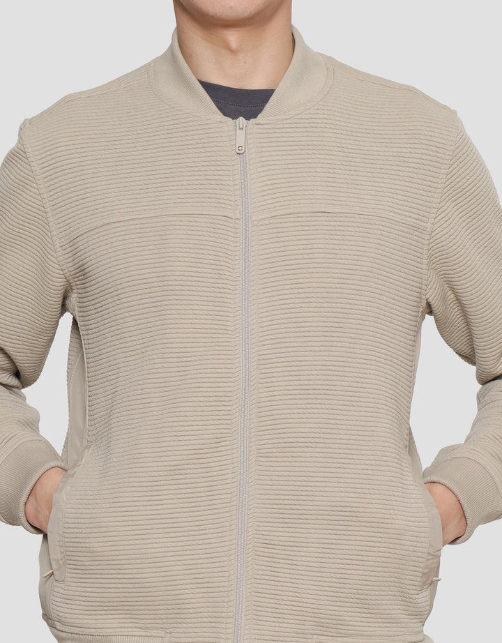 COLE KNIT OTTOMAN COMB JAKET PRIA
