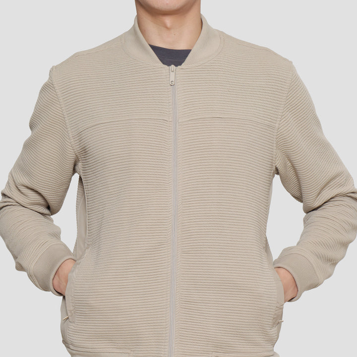 Cole Knit Ottoman Comb Jaket Pria