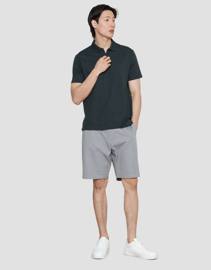 Cole Solid Repeat Texture Kaos Polo Pria