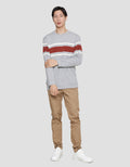 Cole Stripes Sweater Pria