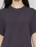 Suko Knit Dress Plain Gaun Jersey Wanita