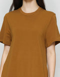 Suko Knit Dress Plain Gaun Jersey Wanita