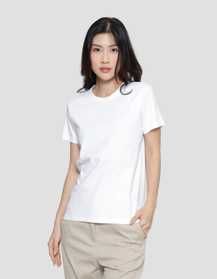 Suko Round Neck Kerah Bulat Lengan Pendek Kaos Wanita