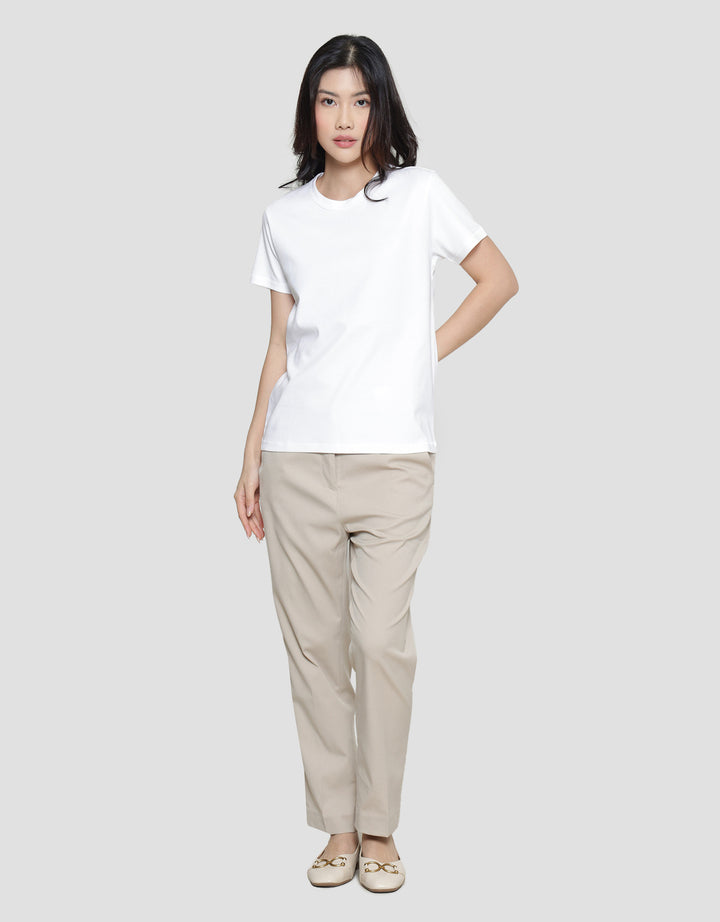 Suko Round Neck Kerah Bulat Lengan Pendek Kaos Wanita