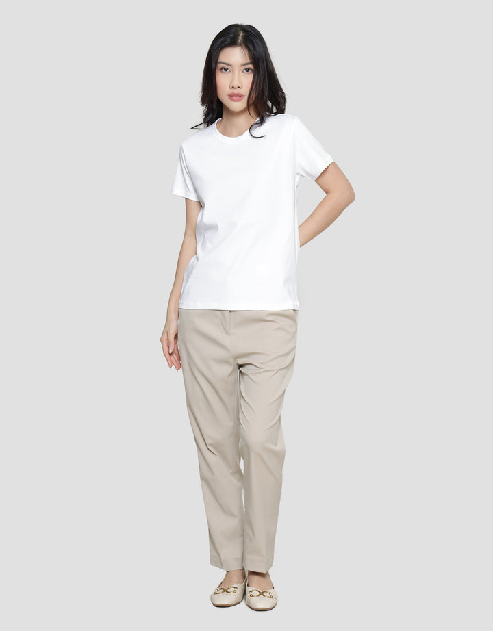 Suko Round Neck Kerah Bulat Lengan Pendek Kaos Wanita