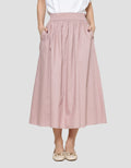 Suko Woven Bottom Rok Midi Wanita