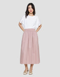 Suko Woven Bottom Rok Midi Wanita