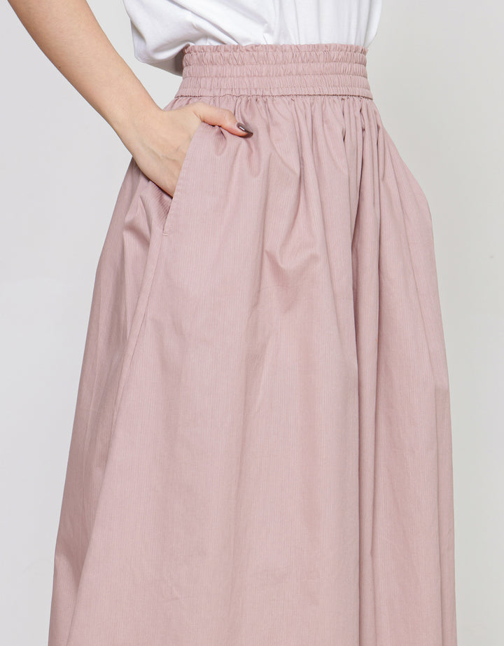 Suko Woven Bottom Rok Midi Wanita