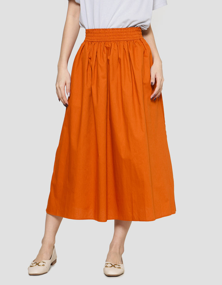 Suko Woven Bottom Rok Midi Wanita