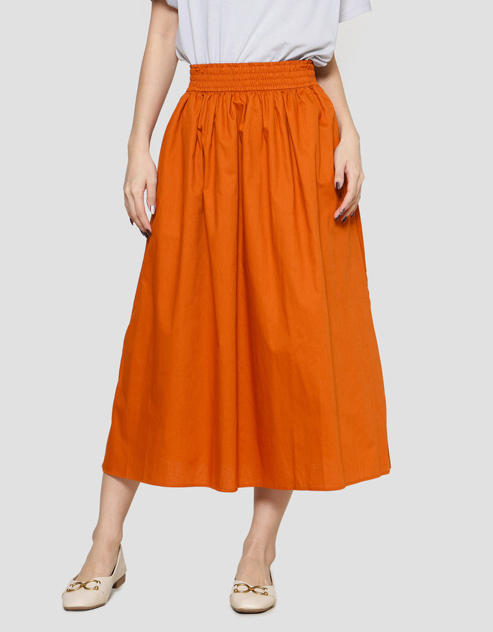 Suko Woven Bottom Rok Midi Wanita