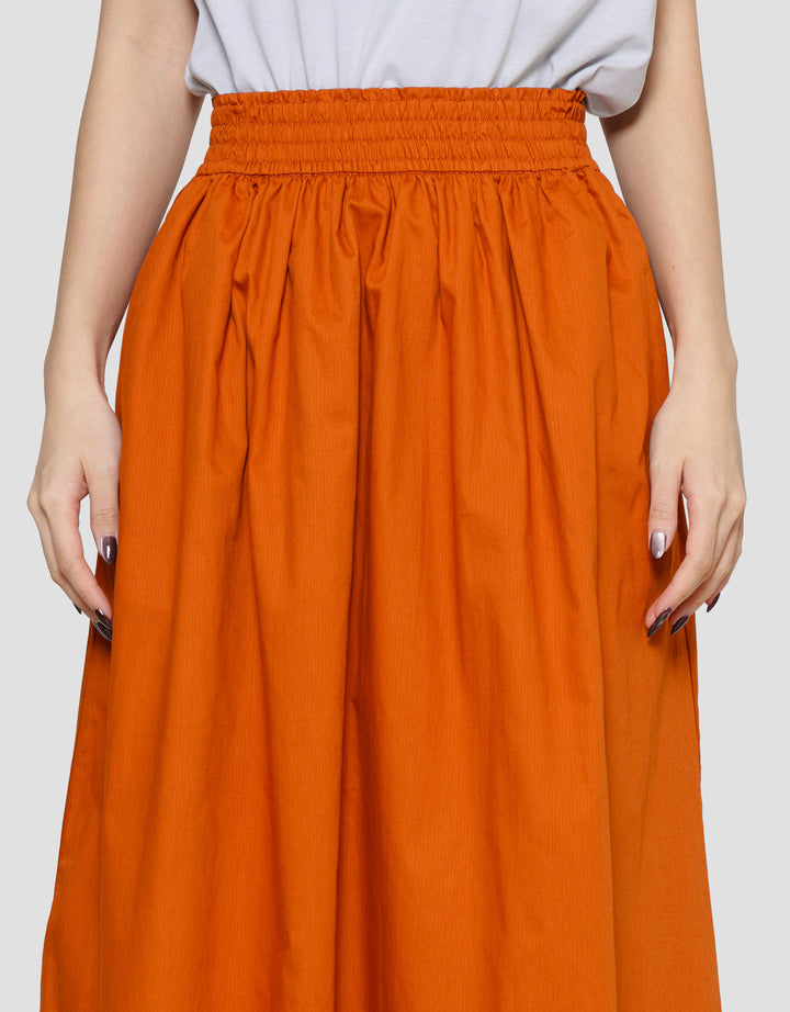 Suko Woven Bottom Rok Midi Wanita