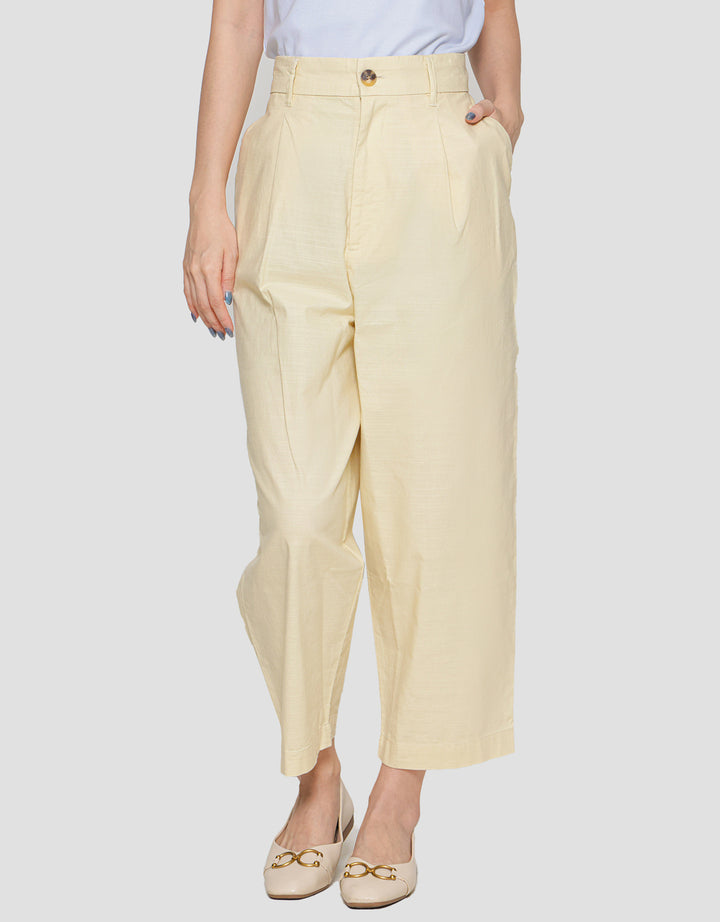 Suko Linen Lipit Blend Celana Panjang Wanita