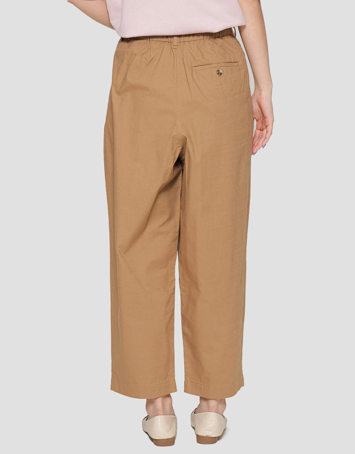 Suko Linen Lipit Blend Celana Panjang Wanita