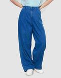 Suko Lipit Drapey Celana Panjang Jeans Wanita