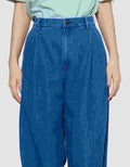 Suko Lipit Drapey Celana Panjang Jeans Wanita