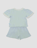Pipiniko List Contrast Colors Baju Set Kasual Bayi Perempuan
