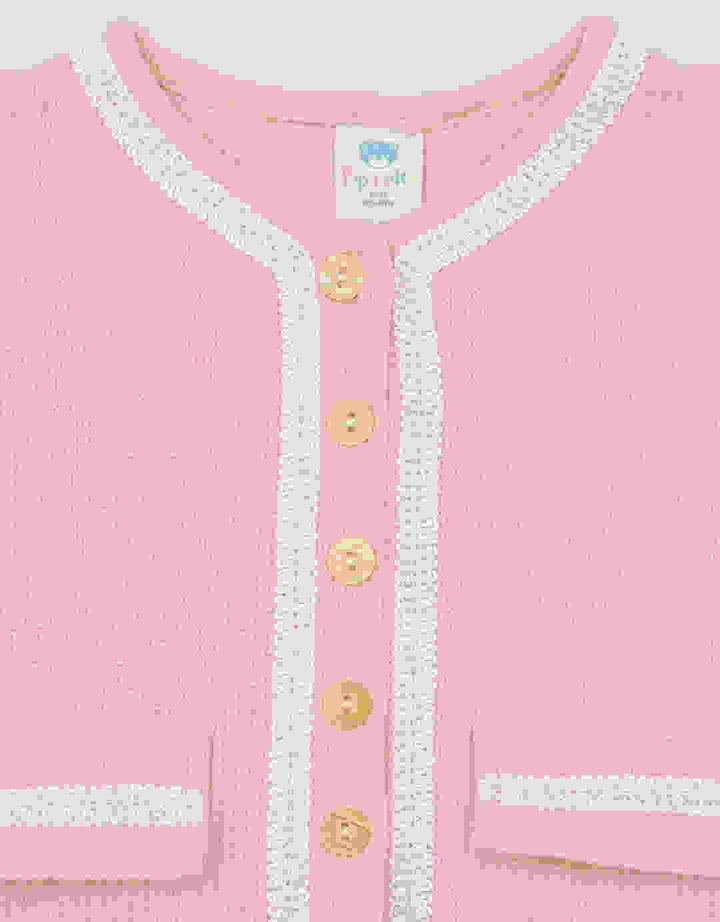 Pipiniko List Contrast Colors Baju Set Kasual Bayi Perempuan