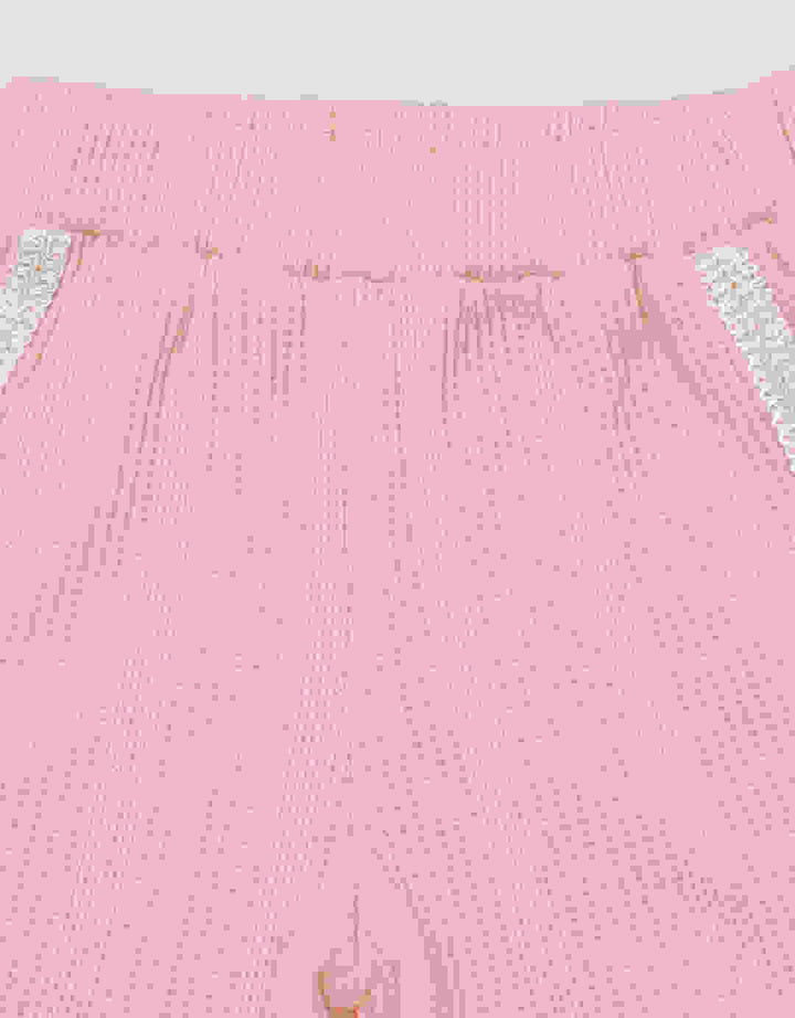 Pipiniko List Contrast Colors Baju Set Kasual Bayi Perempuan