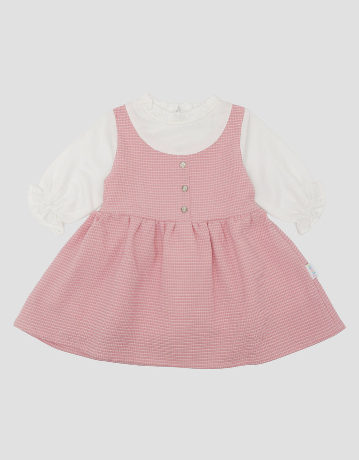 Pipiniko Tweed Fake 2 Pcs Dress Bayi