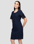 Cardinal Femme Lengan Pendek Dress Wanita