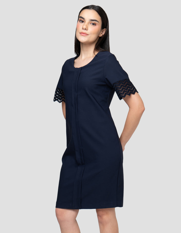 Cardinal Femme Lengan Pendek Dress Wanita