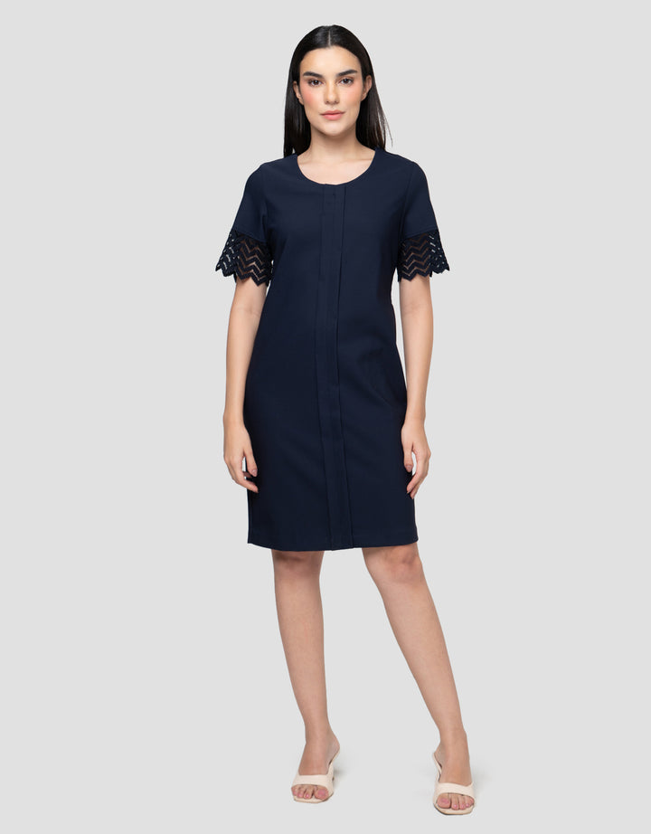 Cardinal Femme Lengan Pendek Dress Wanita