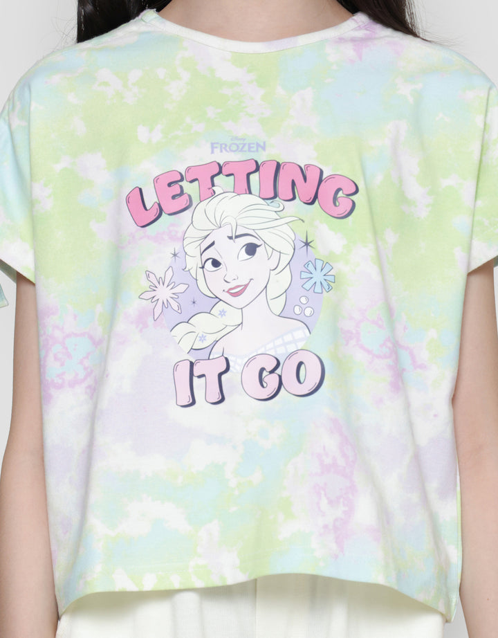 Disney Tiedye Frozen  Kaos Anak Perempuan