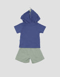 Pipiniko Dino Hoodie Set Pakaian Bayi Laki-laki