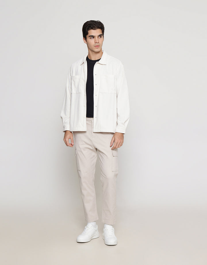 ZES Jaket Corduroy Pria Oversize Fit JKD402
